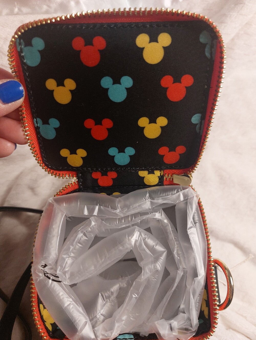 Disney Parks Loungefly Railroad Train Mickey Minnie Mouse Crossbody Bag NWT 2026 - Picture 9 of 9